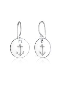 Elli Damen Paar Ohrhänger "Anker Maritim Meer Trend Boot 925 Silber", OneSize, ohne Stein, Silber 925 (Sterlingsilber), silber, Silber 925