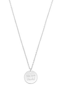 s.Oliver Damen Kette mit Anhänger "We are family, 2034289", Silber 925 (Sterlingsilber), L: 50cm B: 1,3mm, silber, Silber 925 (Sterlingsilber),