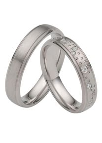 Firetti Trauring "Schmuck Geschenk Hochzeit Ehering "LIEBE"", 63, ohne Zirkonia, Silber 925 (Sterlingsilber), 4,5mm, silber, Silber 925
