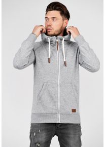 behype Herren Kapuzensweatshirt "SWANTON", grau, casual, Gr. XXL, meliert, unifarben, 70% Baumwolle, 30% Polyester, Sweatshirts, mit praktischer