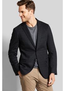 Bugatti Herren Sakko, grau, casual, Gr. 48, kariert, 39% Viskose, 36% Polyamid, 20% Polyester, 5% Elasthan, Sakkos, mit dezentem Karomuster