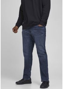 Jack & Jones PlusSize Herren Slim-fit-Jeans "GLENN ORIGINAL", blau, modisch, Gr. 46, JACK & JONES PLUSSIZE, unifarben, Abriebeffekte, Denim/Jeans, Obermaterial: 70%