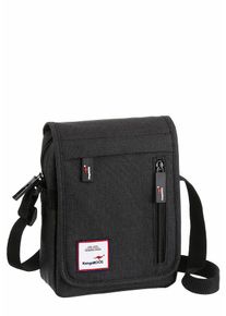 Kangaroos Damen Umhängetasche, schwarz, Nylon, Taschen, im praktischem Format