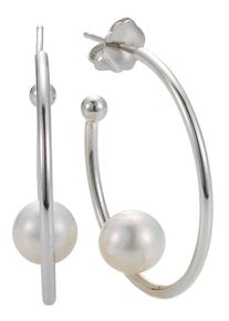 ADRIANA Damen Paar Creolen "Amalfi, A3", Silber 925 (Sterlingsilber)-Perlen, bunt, Silber 925 (Sterlingsilber), Perlen, Ohrringe, Made in Germany -