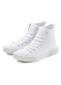 Lascana Damen Stiefelette, Gr. 37, weiß, Obermaterial: 100% Textilmaterial. Futter: 100% Textilmaterial. Decksohle: 100% Textilmaterial. Laufsohle: