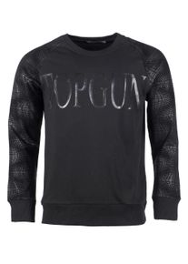 Top Gun Herren Sweater "Black Swarn TG20192020", schwarz, Gr. S, Obermaterial: 80% Baumwolle / 15% Polyester / 5% Elastan, Sweatshirts