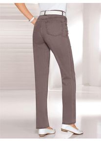 Casual Looks Damen 5-Pocket-Jeans, grau, Gr. 80, unifarben, 98% Baumwolle, 2% Elasthan, Jeans