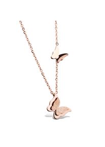 Damen Kette mit Anhänger "Farfalla", rosa, Basic, Collezione Alessandro, Metall, Halsketten, mit filigranen Details