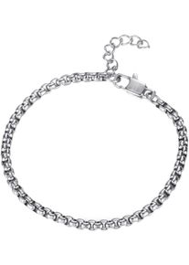 Firetti Fußkette "Schmuck Geschenk Edelstahl Fußschmuck Venezianerkette Color", Edelstahl, silber, Edelstahl, Fußkettchen