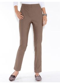 Classic Basics Damen Dehnbund-Hose, grau, Gr. 21, unifarben, 72% Viskose, 25% Polyamid, 3% Elasthan, Hosen