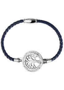Adelia´s ADELIA ́S Damen Edelstahlarmband "Damen Armband Lebensbaum aus Edelstahl 18 cm", 18, Edelstahl, silber, Edelstahl, Armbänder