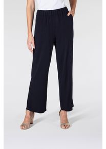 MAC Damen 3/4-Hose "CHIARA CROPPED", blau, modisch, Gr. 34, Obermaterial: 100% Viskose, Hosen, mit weitem, geradem Bein