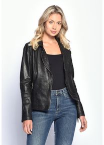 Maze Damen Lederjacke "Pin", schwarz, Gr. XL, Obermaterial: 100% Lammleder / Futter: 100% Polyester, Jacken