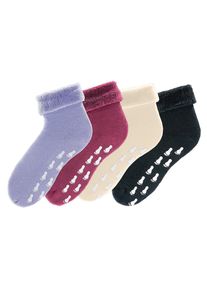 GO IN Damen ABS-Socken, Gr. 35, bunt, Polyamid, Baumwolle, Elasthan, unifarben, Socken, mit Antirutschsohle und Vollfrottee