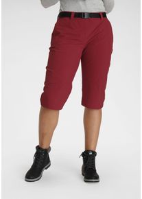 Maier Sports Damen Caprihose, rot, sportlich, Gr. 58, Obermaterial: 90% Polyamid, 10% Elasthan, Hosen, 4-Wege-Stretch, auch in großen Größen