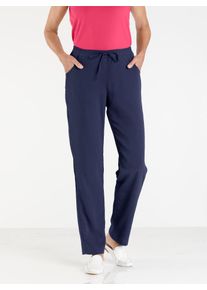 Classic Basics Damen Schlupfhose, blau, Gr. 20, unifarben, 100% Polyester, Hosen