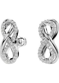 Swarovski Damen Paar Ohrstecker "Hyperbola, Unendlichkeit, 5687269", Metall, silber, Metall, Ohrringe, mit Swarovski Kristall