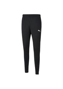 Puma Herren Trainingshose "TEAMRISE POLY TRAINING PANTS", schwarz-weiß, sportlich, Gr. S, unifarben, Piquu00e9, Obermaterial: 100% Polyester, Hosen