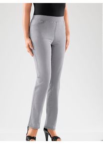 Classic Basics Damen Stretch-Jeans, grau, Gr. 205, unifarben, 84% Baumwolle, 15% Polyester, 1% Elasthan, Jeans