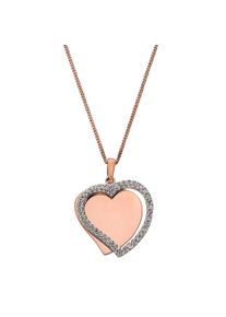 Firetti Damen Kette mit Anhänger "Schmuck Geschenk Silber 925 Halskette mit deinem Namen", Silber 925 (Sterlingsilber), L: 46cm, rosa, Silber 925