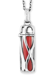 Engelsrufer Damen Kette mit Anhänger "POWERFUL STONE ROTER JASPIS, ERN-HEAL-RJ-S", S, Silber 925 (Sterlingsilber), L: 50cm, bunt, Silber 925