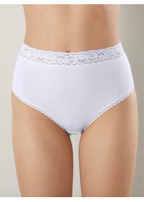 wäschepur WÄSCHEPUR Damen Slip, Gr. 38, weiß, 95% Baumwolle, 5% Elasthan, Unterhosen