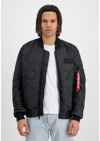 Herren Bomberjacke "Alpha Industries Men - Bomber Jackets MA-1 ALS", schwarz, Gr. L, Alpha Industries, Obermaterial/Füllung: 100% Polyester, Futter: