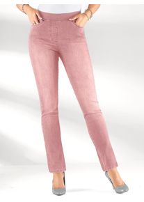 Inspirationen Damen Schlupfjeans, rosa, Gr. 205, unifarben, 76% Baumwolle, 22% Polyester, 2% Elasthan, Jeans