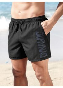 feel good Herren Badeshorts, schwarz, Gr. 5, Polyester, Badehosen