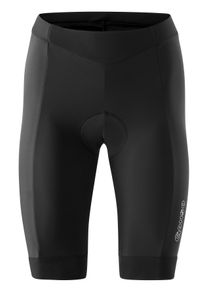 Gonso Damen Fahrradhose "Fortuna", schwarz, Gr. 38, 80% Polyester, 20% Elastan, Hosen, kurze Damen Radlerhose mit Sitzpolster, strapazierfähige