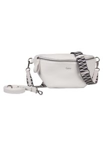 Gabor Damen Bauchtasche "Silena", weiß, Polyurethan, clean, gepflegt, geprägtes Muster, unifarben, Taschen, hochwertig gewebte Gurtband und ein
