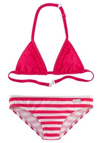 Buffalo Kinder Triangel-Bikini, rot, Gr. 146, Polyamid, Bikini-Sets, in zweifarbiger Optik