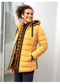 Casual Looks Damen Steppjacke, gelb, Gr. 40, unifarben, 100% Polyester, Jacken