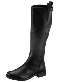 Bagatt Damen Stiefel, Gr. 37, schwarz, Nappaleder, Lederimitat, unifarben, klassisch, Schuhe