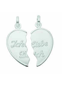 Adelia´s ADELIA ́S Damen Ketten-Anhänger "Damen Silberschmuck 925 Silber Anhänger Partneranhänger", Silber 925 (Sterlingsilber), silber, Silber 925