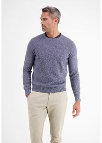 Lerros Herren Strickpullover "Lerros Crewneck Strickpullover", blau, Gr. L, 100% Baumwolle, Pullover