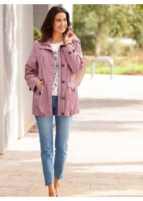 Inspirationen Damen Langjacke, lila, Gr. 36, unifarben, 55% Polyester, 45% Polyamid, Jacken