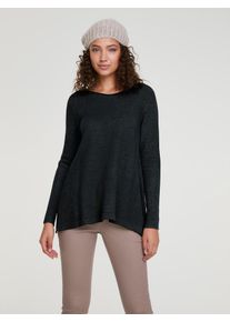 Heine Damen Longpullover "Longpullover", schwarz, Gr. 36, unifarben, 52% Viskose, 26% Polyester, 22% Polyamid, Pullover