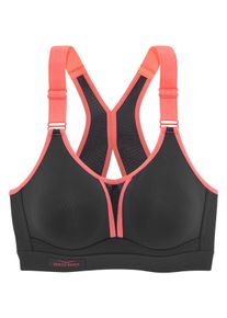 Venice Beach Damen Sport-BH, Gr. 80, orange, Microtouch, Obermaterial: 90% Polyester (COOLMAX), 10% Elasthan (LYCRA), sportlich, BHs, ohne Bügel für