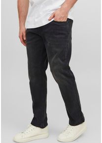 Jack & Jones PlusSize Herren Slim-fit-Jeans "JJIGLENN JJORIGINAL MF 071 NOOS PLS", schwarz, modisch, Gr. 48, JACK & JONES PLUSSIZE, Abriebeffekte, Denim/Jeans,