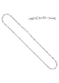 Jobo Damen Silberkette, Silber 925 (Sterlingsilber), L: 45cm, silber, Silber 925 (Sterlingsilber), Halsketten, Singapurkette 925 Silber 45 cm 2,9 mm
