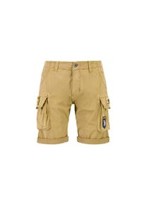 Herren Shorts "Alpha Industries Men - Shorts Crew Short Patch", beige, Gr. 33, Alpha Industries, Obermaterial: 98% Baumwolle, 2% Elastan, Futter: