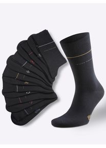Tom Tailor Herren Socken, Gr. 1, schwarz, 77% Baumwolle, 20% Polyamid, 3% Elasthan, Socken