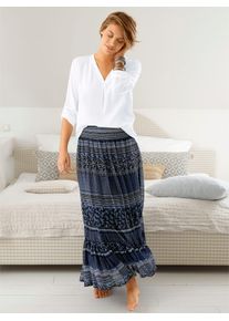 Ambria Damen Longbluse, weiß, Gr. 38, unifarben, 100% Polyester, Blusen