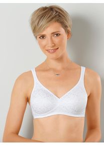 Triumph Damen Bügelloser BH, Gr. 75, weiß, 38% Polyamid, 35% Baumwolle, 22% Elasthan, 5% Polyester, BHs