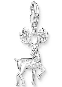 Thomas Sabo Damen Charm-Einhänger "Hirsch, 1910-051-14", bunt, Silber 925 (Sterlingsilber), Charms, mit Zirkonia (synth.)