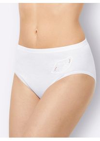 Nina von C. Damen Hüftslip, Gr. 38, weiß, 100% Baumwolle, Unterhosen