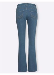 Classic Basics Damen Bootcut-Jeans, blau, Gr. 23, unifarben, 81% Baumwolle, 17% Polyester, 2% Elasthan, Jeans