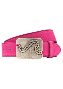 Damen Ledergürtel, pink, casual, Gr. 110, RETTUNGSRING BY SHOWROOM 019, Rindsleder, Gürtel