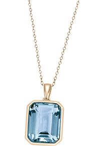 Firetti Damen Kette mit Anhänger "Schmuck Geschenk Silber 925 Halsschmuck Halskette Ankerkette Quadrat", Silber 925 (Sterlingsilber), L: 45cm B: